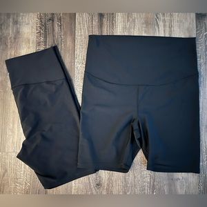 Two Pairs Old Navy Maternity high rise bike shorts XL